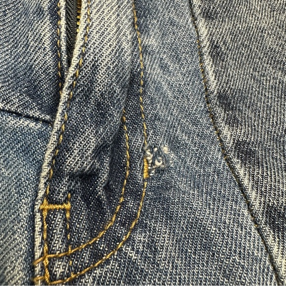 PacSun High Waist Boyfriend Patchwork Denim Jeans Size 22 - Picture 11 of 14